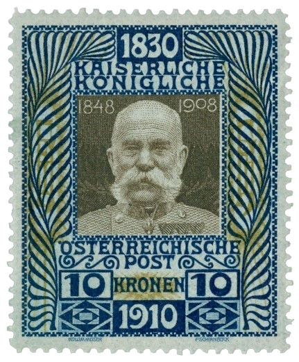 004 Potov znmka vydan k ivotnmu jubileu cisra Frantika Jozefa I removebg preview