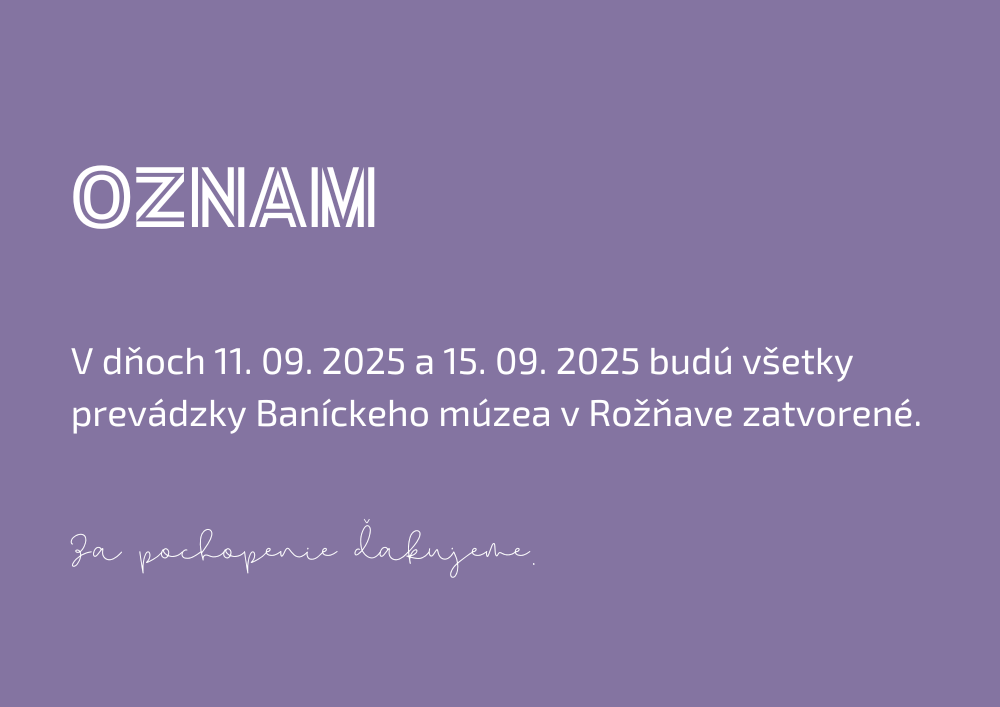 oznam pocas den banikov